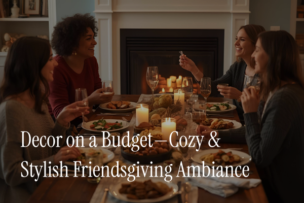friendsgiving ambiance and decor
